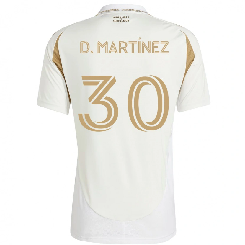 Danxen Homme Maillot David Martínez #30 Noir Marron Tenues Extérieur 2025/26 T-Shirt