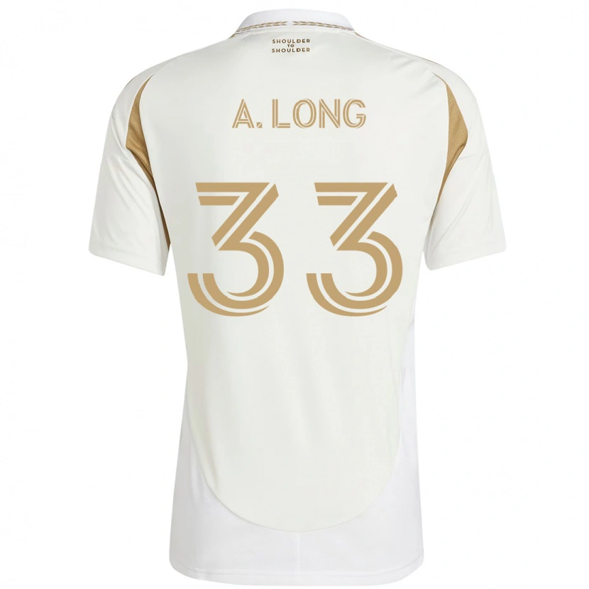 Danxen Homme Maillot Aaron Long #33 Blanc Marron Tenues Extérieur 2025/26 T-Shirt