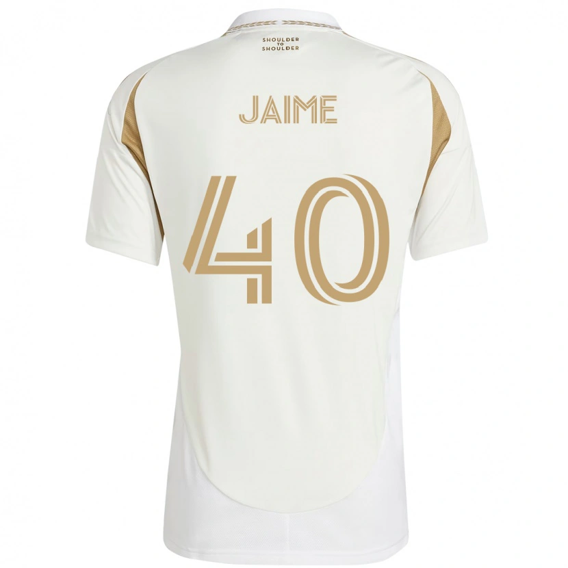 Danxen Homme Maillot Christopher Jaime #40 Blanc Marron Tenues Extérieur 2025/26 T-Shirt
