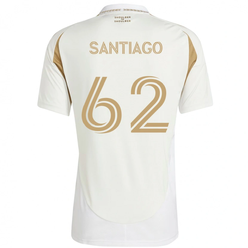Danxen Homme Maillot Joshua Santiago #62 Blanc Marron Tenues Extérieur 2025/26 T-Shirt