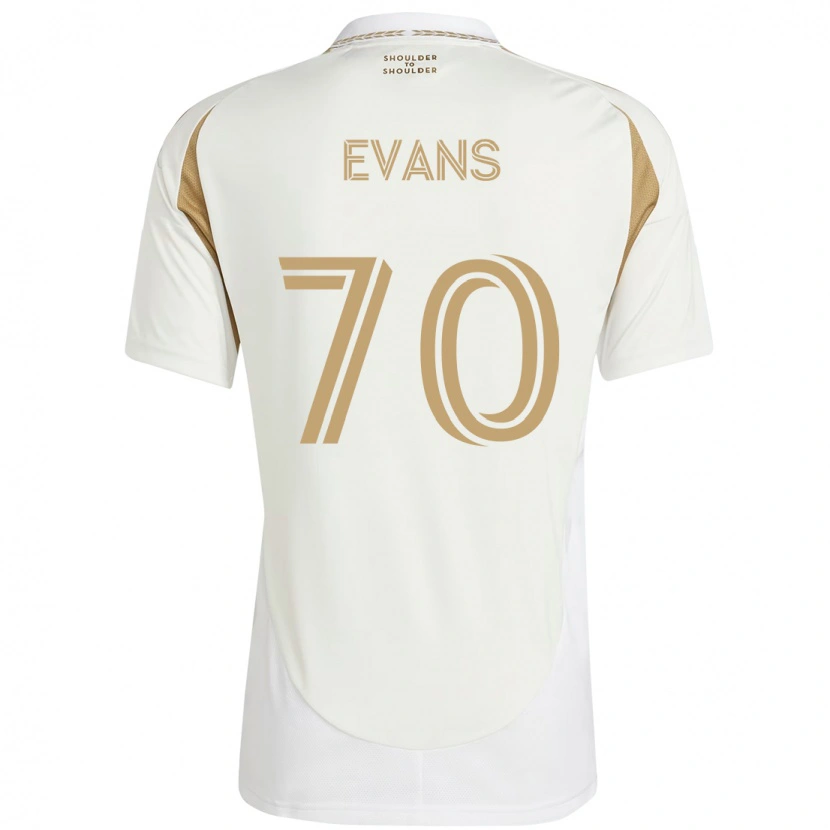 Danxen Homme Maillot Matthew Evans #70 Blanc Marron Tenues Extérieur 2025/26 T-Shirt