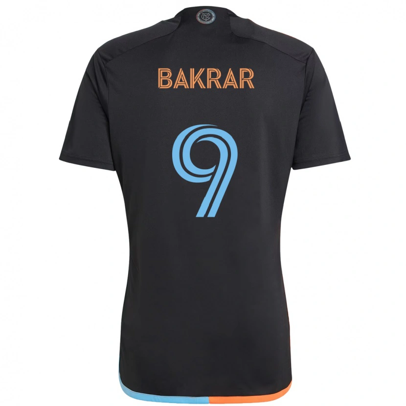 Danxen Homme Maillot Monsef Bakrar #9 Bleu Clair Tenues Extérieur 2025/26 T-Shirt