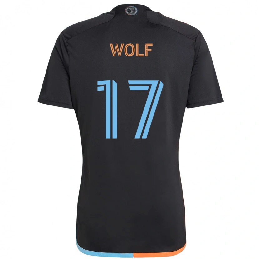 Danxen Homme Maillot Hannes Wolf #17 Noir Bleu Orange Tenues Extérieur 2025/26 T-Shirt