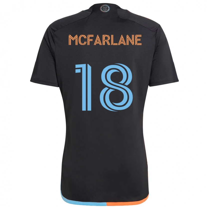 Danxen Homme Maillot Christian Mcfarlane #18 Noir Bleu Orange Tenues Extérieur 2025/26 T-Shirt