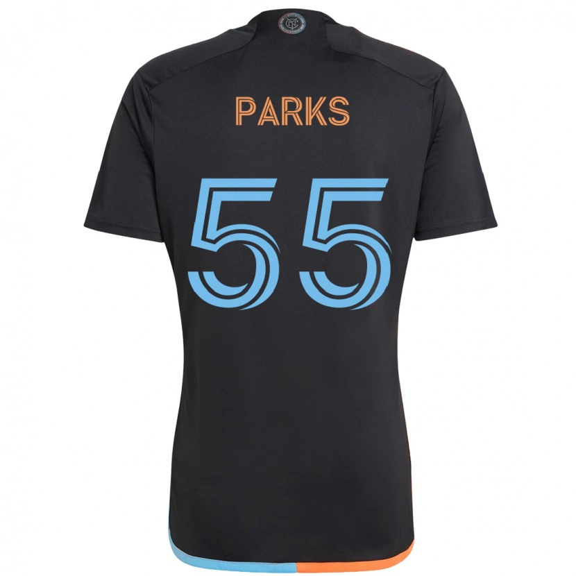 Danxen Homme Maillot Keaton Parks #55 Noir Bleu Orange Tenues Extérieur 2025/26 T-Shirt
