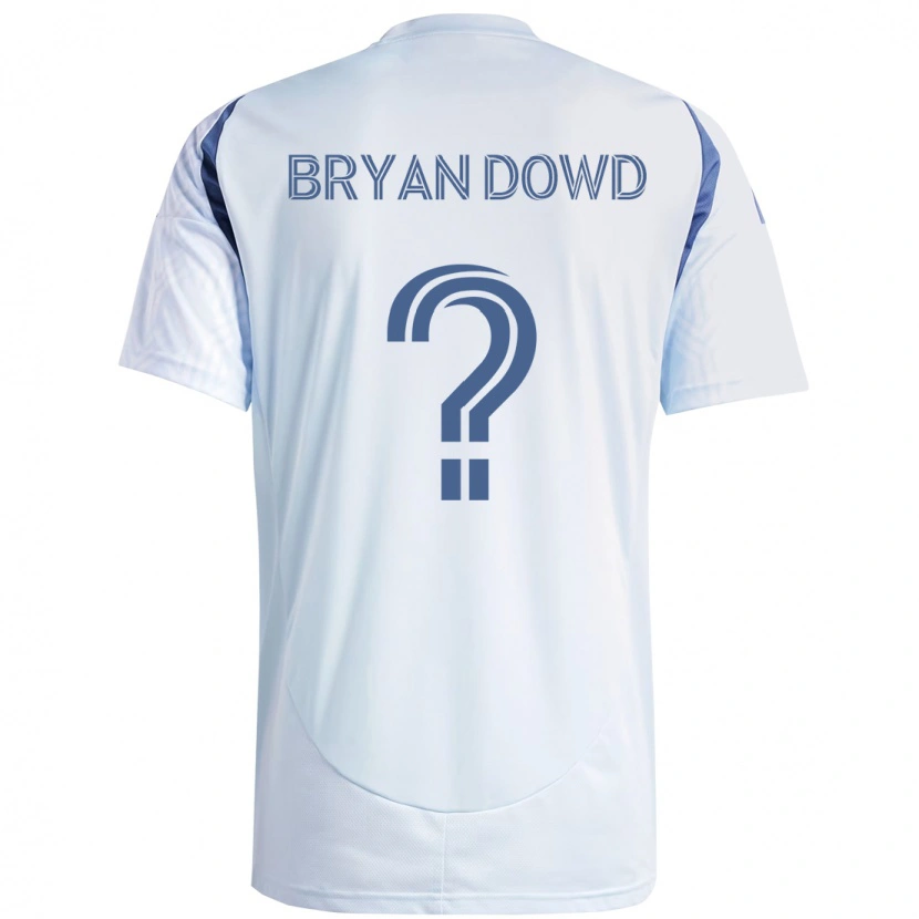 Danxen Homme Maillot Bryan Dowd #0 Bleu Ciel Clair Bleu Tenues Extérieur 2025/26 T-Shirt