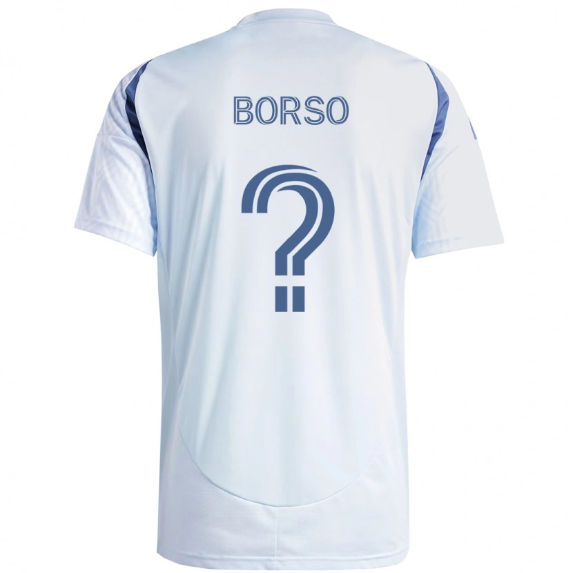 Danxen Homme Maillot Dylan Borso #0 Bleu Ciel Clair Bleu Tenues Extérieur 2025/26 T-Shirt