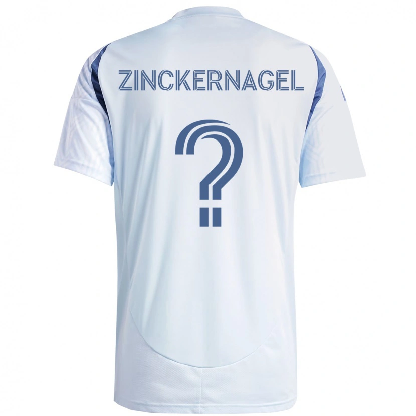 Danxen Homme Maillot Philip Zinckernagel #0 Rouge Blanc Tenues Extérieur 2025/26 T-Shirt