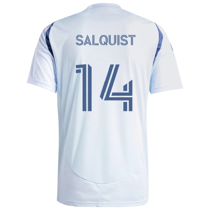 Danxen Homme Maillot Tobias Salquist #14 Bleu Ciel Clair Bleu Tenues Extérieur 2025/26 T-Shirt