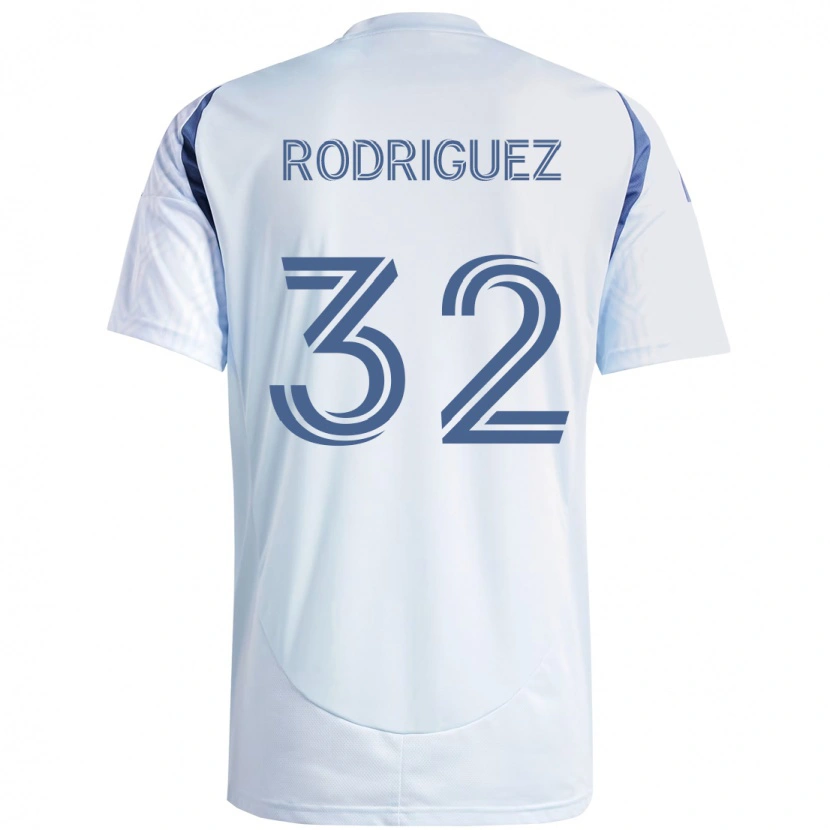 Danxen Homme Maillot Missael Rodríguez #32 Bleu Ciel Clair Bleu Tenues Extérieur 2025/26 T-Shirt