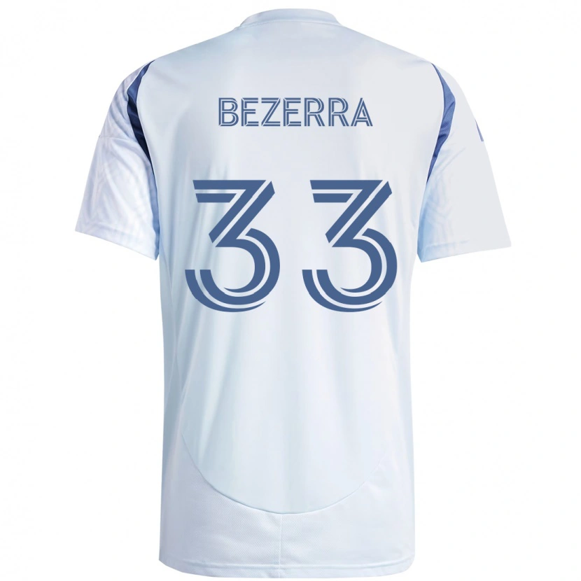 Danxen Homme Maillot Victor Bezerra #33 Rouge Blanc Tenues Extérieur 2025/26 T-Shirt