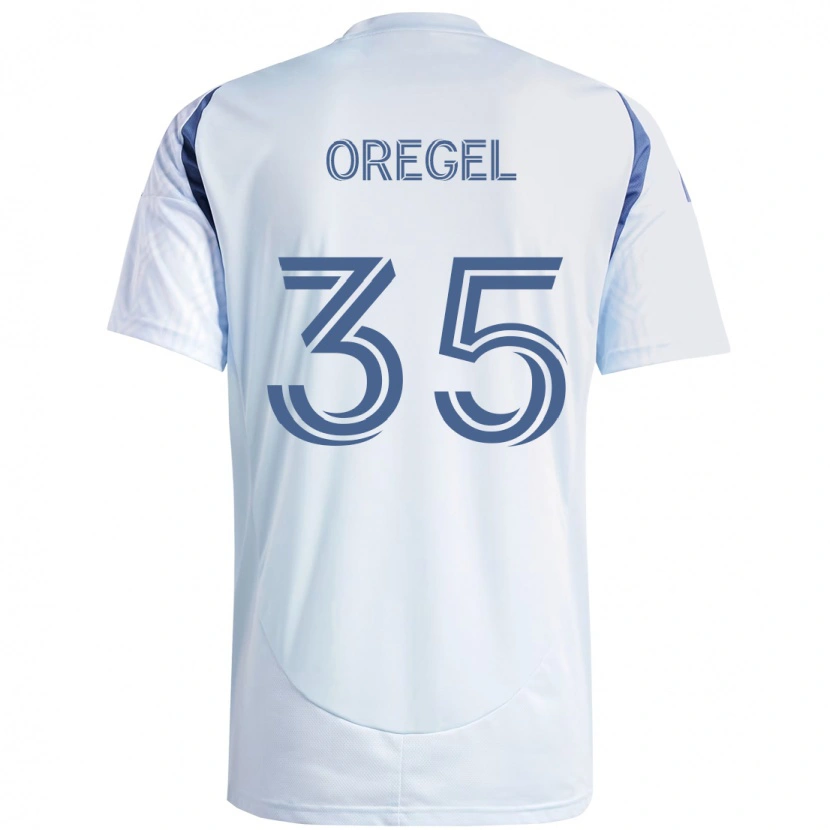 Danxen Homme Maillot Sergio Oregel #35 Bleu Ciel Clair Bleu Tenues Extérieur 2025/26 T-Shirt