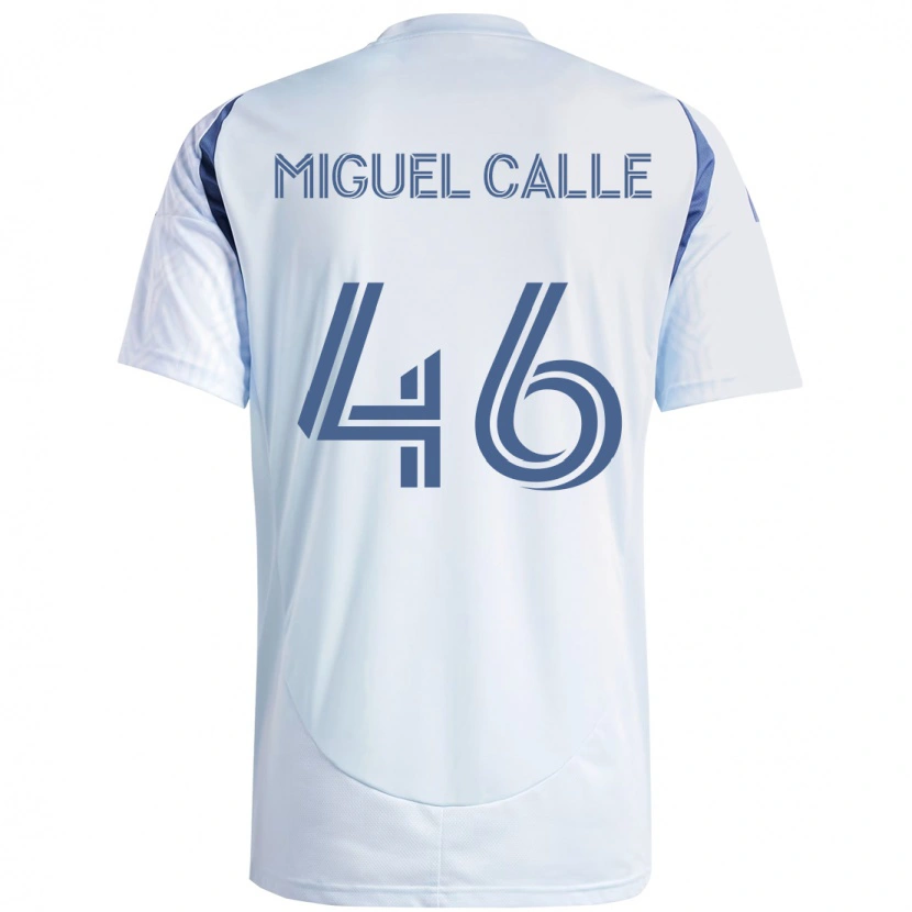 Danxen Homme Maillot Juan Miguel Calle #46 Rouge Blanc Tenues Extérieur 2025/26 T-Shirt