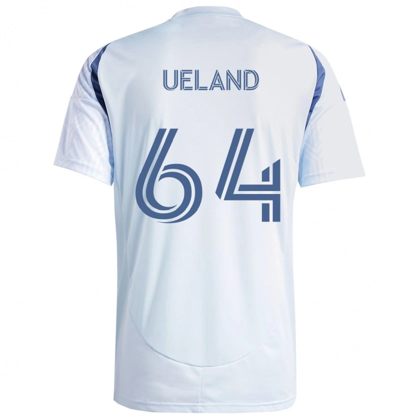 Danxen Homme Maillot Andreas Ueland #64 Bleu Ciel Clair Bleu Tenues Extérieur 2025/26 T-Shirt