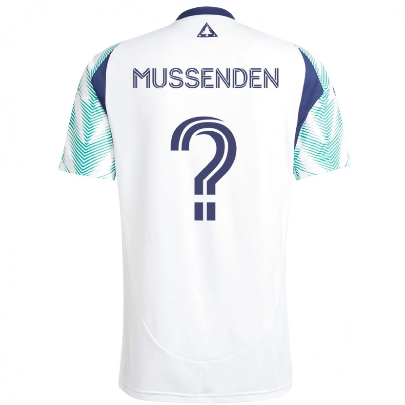 Danxen Homme Maillot Javaun Mussenden #0 Bleu Rouge Tenues Extérieur 2025/26 T-Shirt