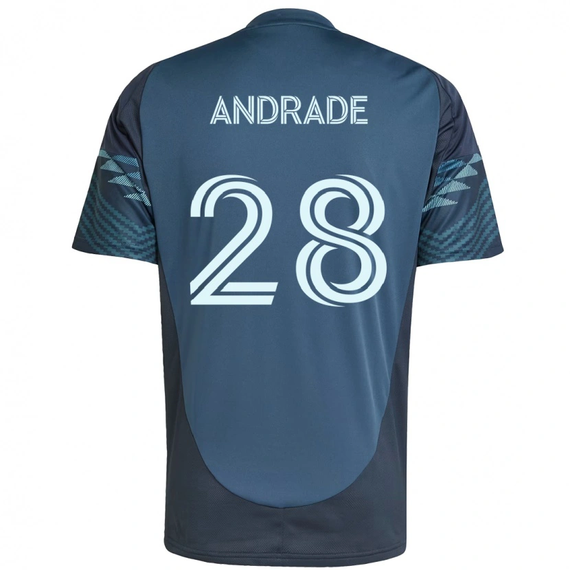 Danxen Homme Maillot Yeimar Gómez Andrade #28 Vert Blanc Tenues Extérieur 2025/26 T-Shirt