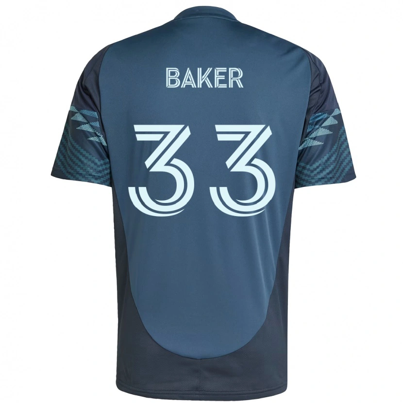 Danxen Homme Maillot Cody Baker #33 Vert Blanc Tenues Extérieur 2025/26 T-Shirt