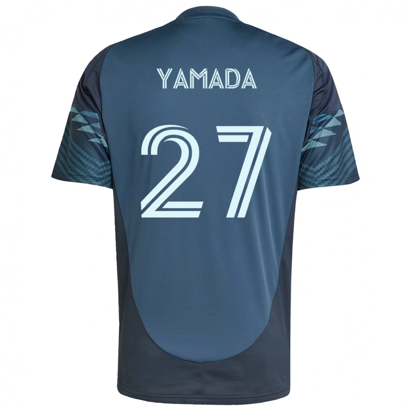 Danxen Homme Maillot Hikari Yamada #27 Bleu Clair Tenues Extérieur 2025/26 T-Shirt