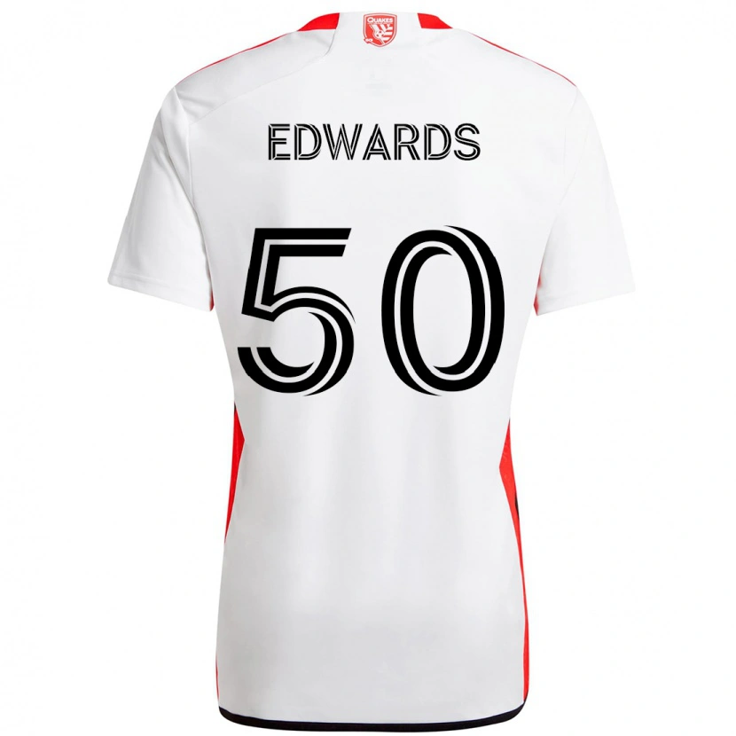 Danxen Homme Maillot Aaron Edwards #50 Noir Bleu Foncé Tenues Extérieur 2025/26 T-Shirt