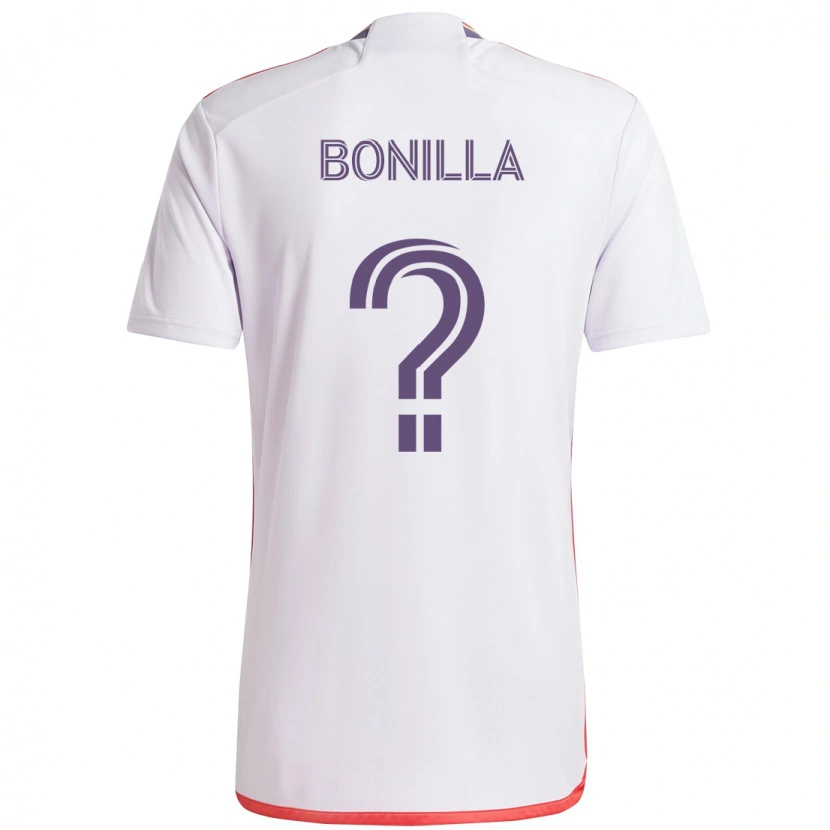 Danxen Homme Maillot Jarell Bonilla #0 Violet Blanc Tenues Extérieur 2025/26 T-Shirt