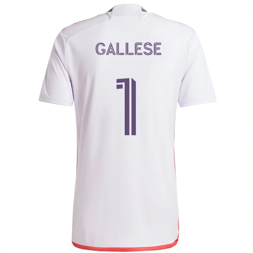 Danxen Homme Maillot Pedro Gallese #1 Violet Blanc Tenues Extérieur 2025/26 T-Shirt