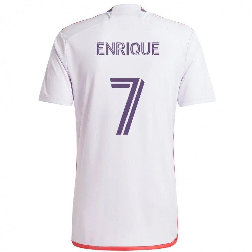 Danxen Homme Maillot Ramiro Enrique #7 Violet Blanc Tenues Extérieur 2025/26 T-Shirt