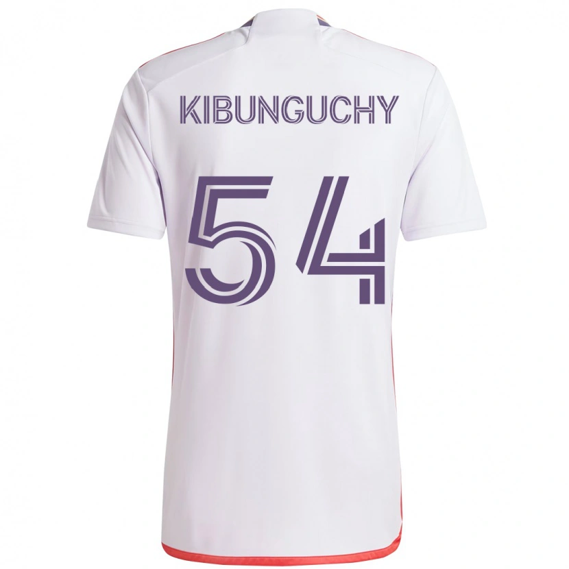 Danxen Homme Maillot Nabi Kibunguchy #54 Blanc Violet Tenues Extérieur 2025/26 T-Shirt