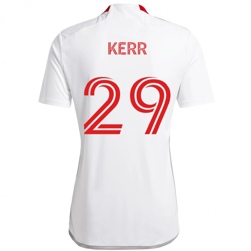 Danxen Homme Maillot Deandre Kerr #29 Rouge Blanc Tenues Extérieur 2025/26 T-Shirt