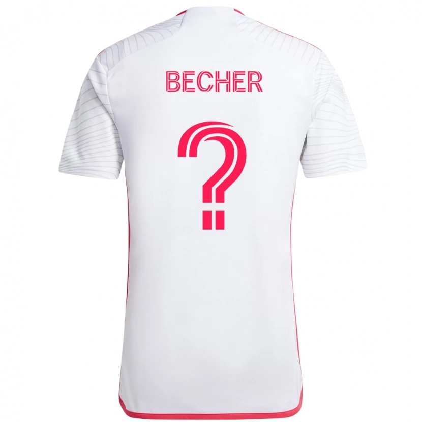 Danxen Homme Maillot Ryan Becher #0 Magenta Blanc Tenues Extérieur 2025/26 T-Shirt