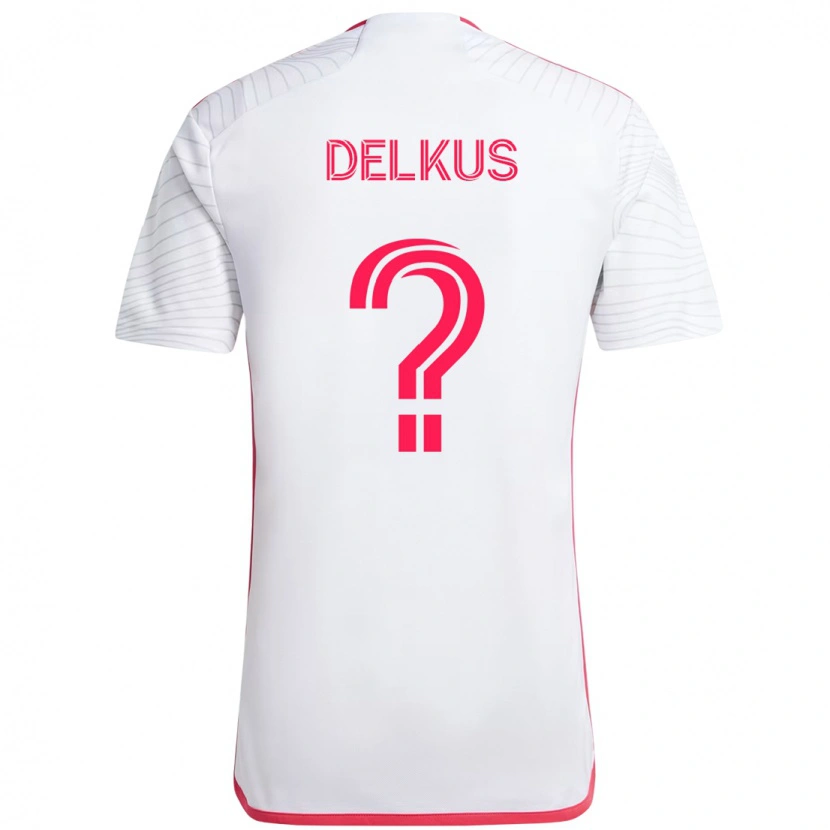 Danxen Homme Maillot Jackson Delkus #0 Magenta Blanc Tenues Extérieur 2025/26 T-Shirt