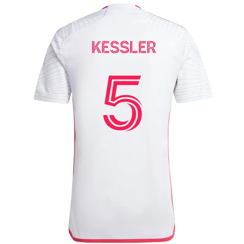 Danxen Homme Maillot Henry Kessler #5 Magenta Blanc Tenues Extérieur 2025/26 T-Shirt