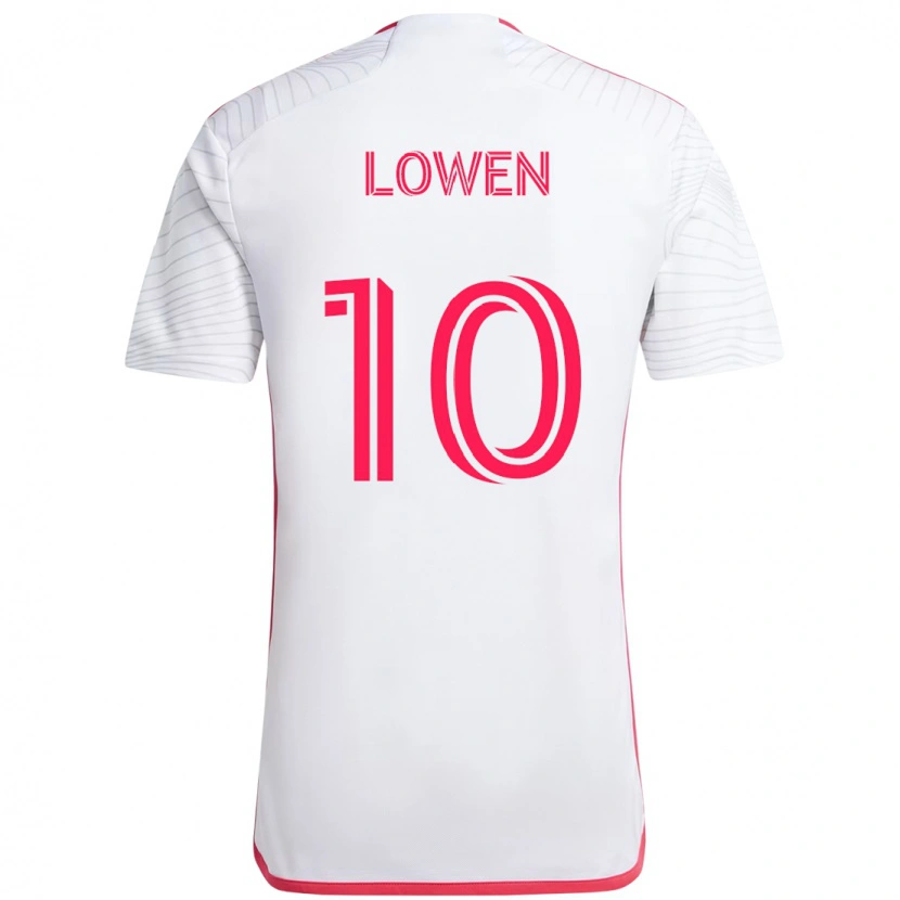Danxen Homme Maillot Eduard Löwen #10 Magenta Blanc Tenues Extérieur 2025/26 T-Shirt