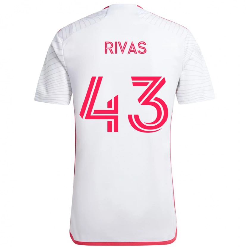 Danxen Homme Maillot Sergio Rivas #43 Magenta Blanc Tenues Extérieur 2025/26 T-Shirt