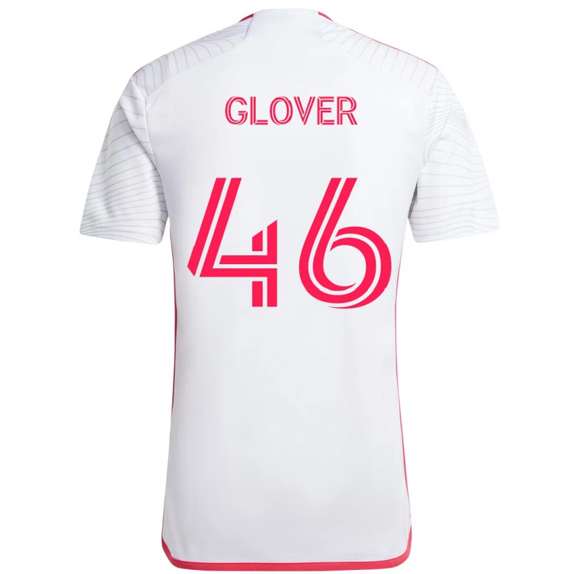 Danxen Homme Maillot Caden Glover #46 Magenta Blanc Tenues Extérieur 2025/26 T-Shirt