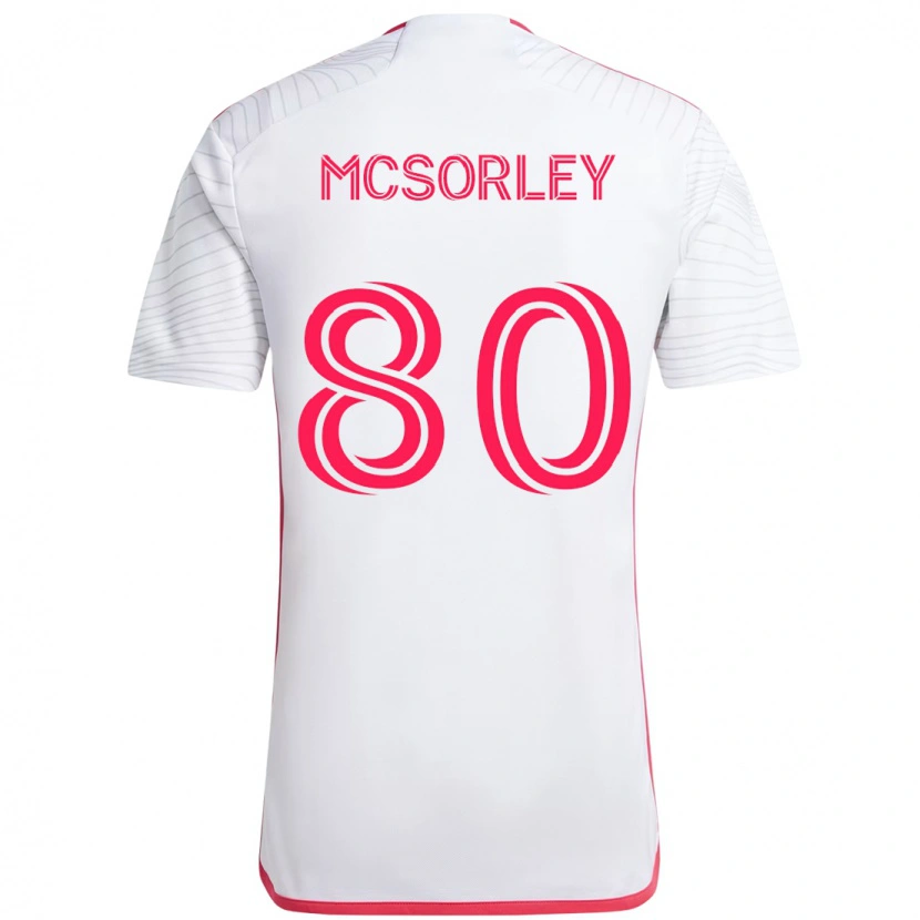 Danxen Homme Maillot Brendan Mcsorley #80 Magenta Blanc Tenues Extérieur 2025/26 T-Shirt