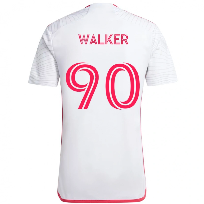 Danxen Homme Maillot Eric Walker #90 Blanc Magenta Tenues Extérieur 2025/26 T-Shirt