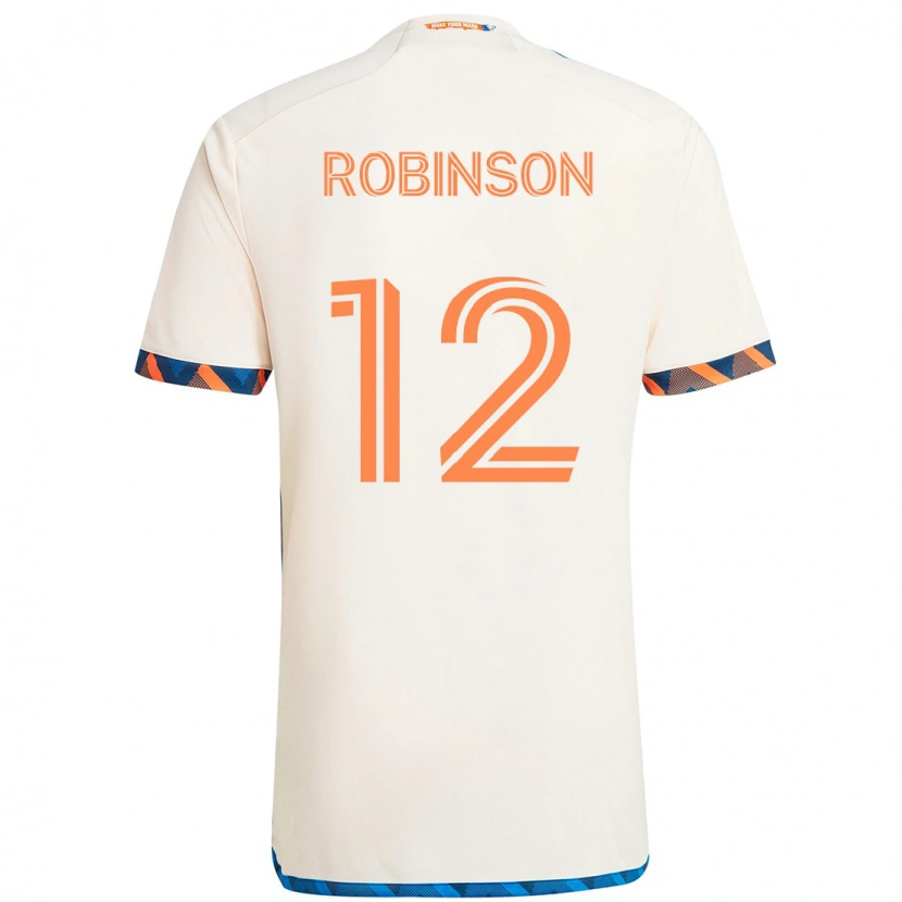 Danxen Homme Maillot Miles Robinson #12 Bleu Foncé Orange Tenues Extérieur 2025/26 T-Shirt