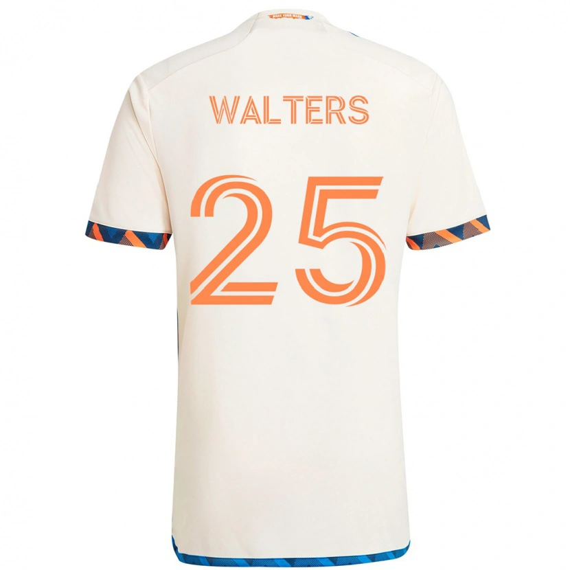 Danxen Homme Maillot Paul Walters #25 Bleu Foncé Orange Tenues Extérieur 2025/26 T-Shirt
