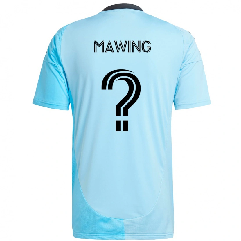 Danxen Homme Maillot Dominic Mawing #0 Noir Bleu Tenues Extérieur 2025/26 T-Shirt