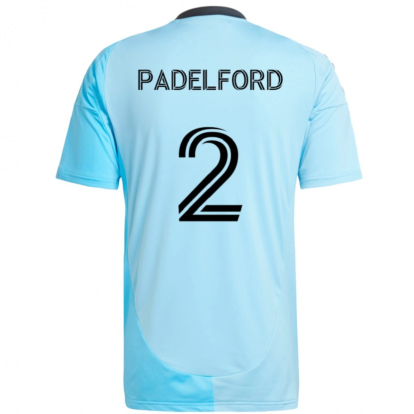 Danxen Homme Maillot Devin Padelford #2 Noir Bleu Tenues Extérieur 2025/26 T-Shirt