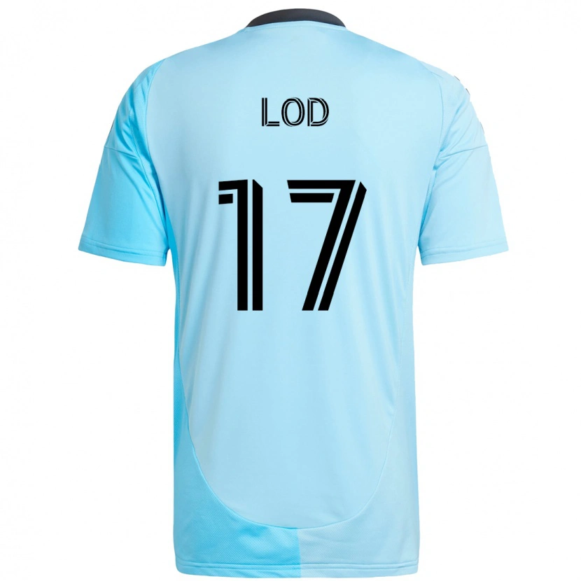 Danxen Homme Maillot Robin Lod #17 Bleu Ciel Tenues Extérieur 2025/26 T-Shirt