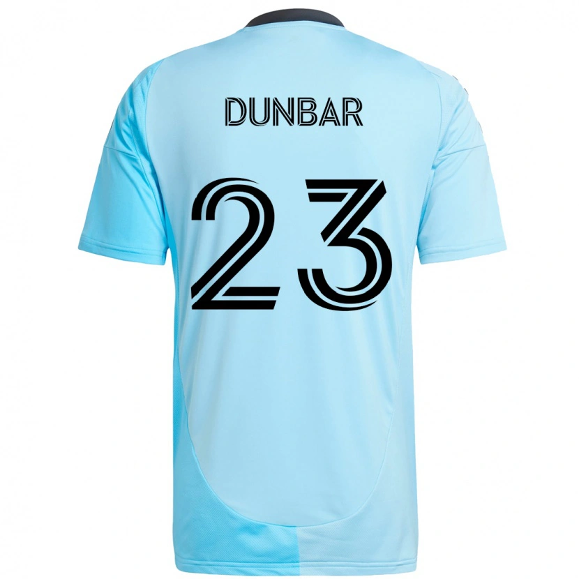 Danxen Homme Maillot Cameron Dunbar #23 Bleu Ciel Tenues Extérieur 2025/26 T-Shirt