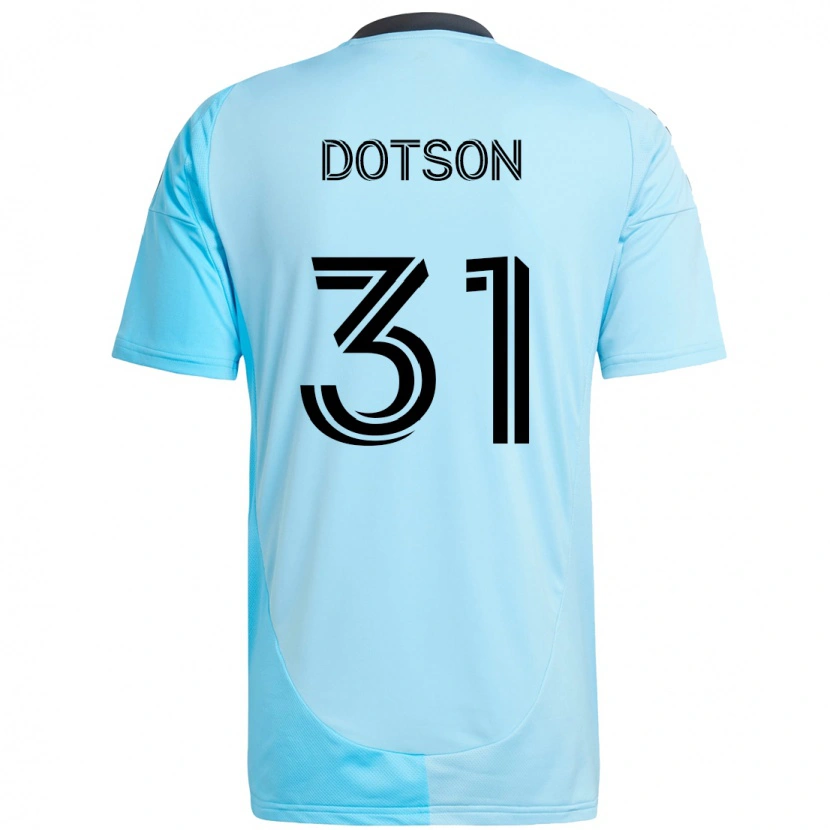 Danxen Homme Maillot Hassani Dotson #31 Bleu Ciel Tenues Extérieur 2025/26 T-Shirt