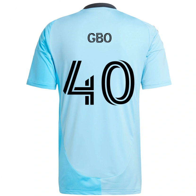 Danxen Homme Maillot Cedrik Gbo #40 Bleu Ciel Tenues Extérieur 2025/26 T-Shirt