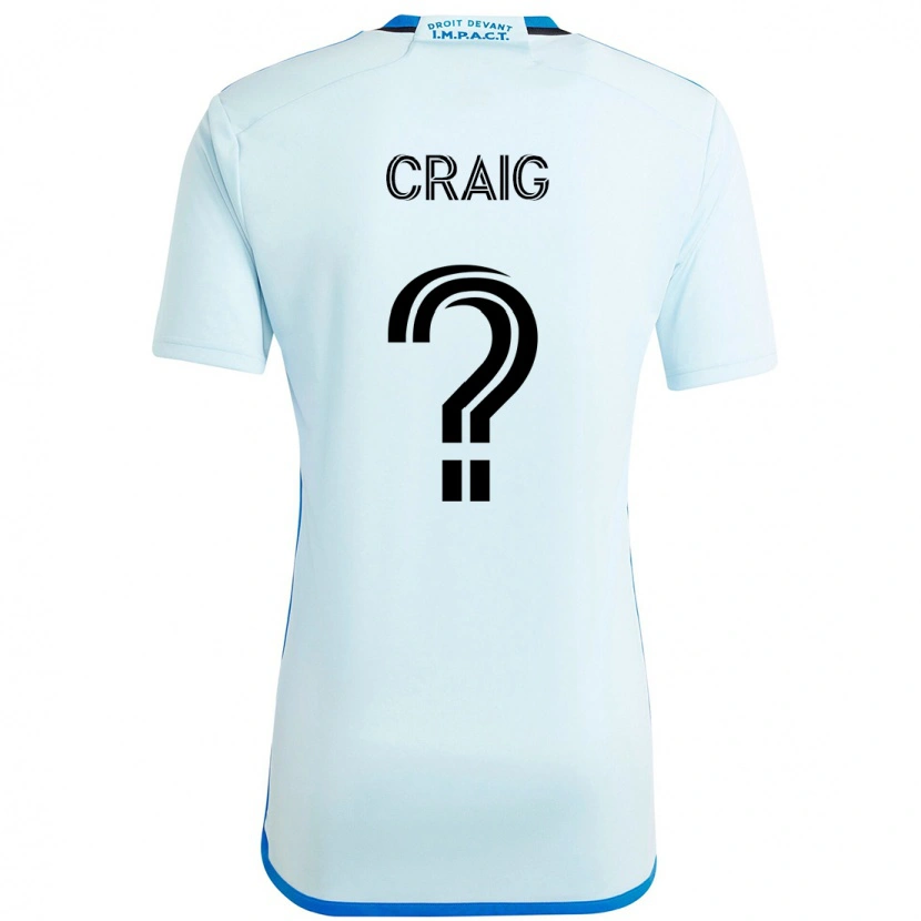 Danxen Homme Maillot Brandan Craig #0 Bleu Ciel Bleu Foncé Tenues Extérieur 2025/26 T-Shirt