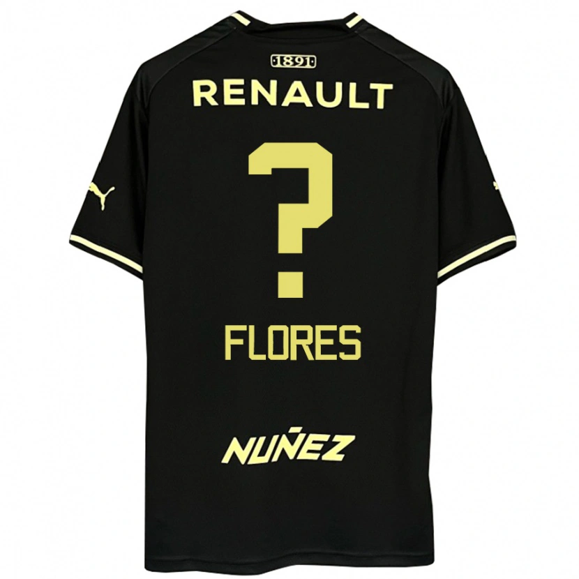 Danxen Homme Maillot Dilan Flores #0 Jaune Noir Tenues Extérieur 2025/26 T-Shirt