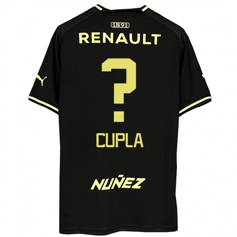 Danxen Homme Maillot Renzo Cupla #0 Noir Jaune Tenues Extérieur 2025/26 T-Shirt