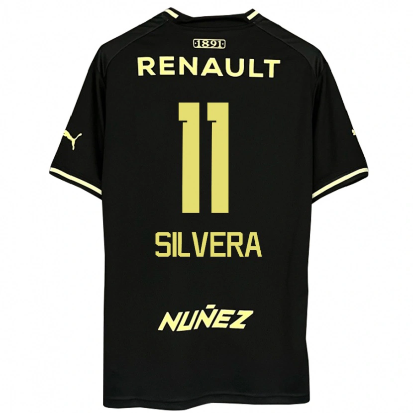Danxen Homme Maillot Maximiliano Silvera #11 Jaune Noir Tenues Extérieur 2025/26 T-Shirt
