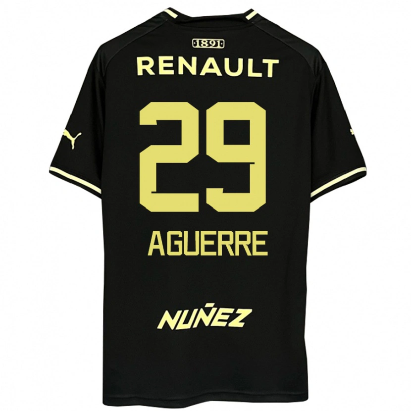 Danxen Homme Maillot Washington Aguerre #29 Jaune Noir Tenues Extérieur 2025/26 T-Shirt