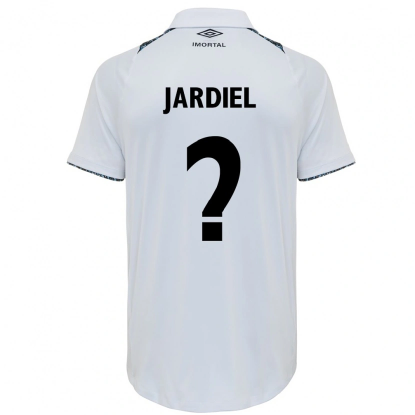Danxen Homme Maillot Jardiel #0 Blanc Bleu Tenues Extérieur 2025/26 T-Shirt